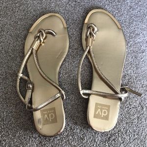 Dolce vita gold sandals